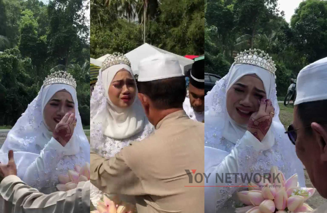 [VIDEO] Pengantin Perempuan Menangis Nak Ikut Mak Ayah Balik Sebab Tak Pernah Berpisah