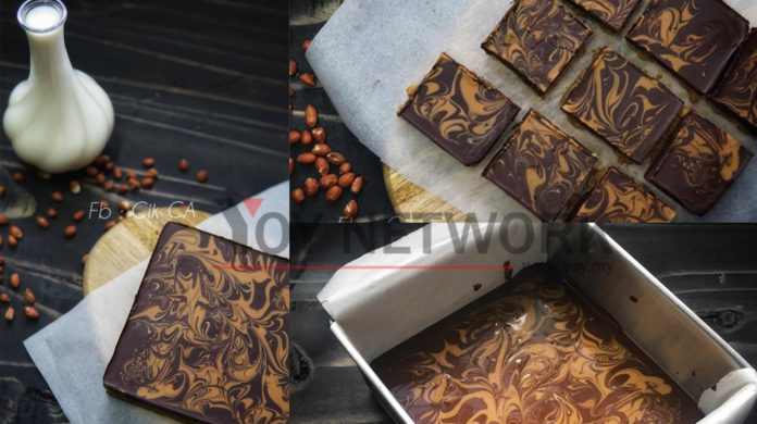 "Tak Perlu Bakar, Tak Perlu Kukus" Resepi Coklat Peanut ...