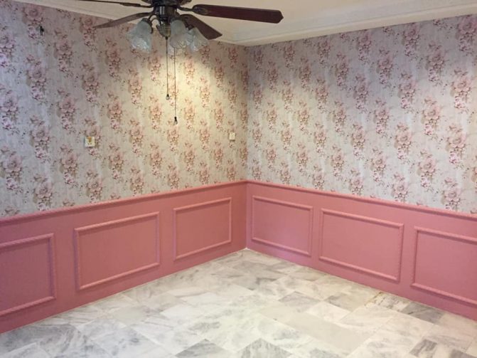  FOTO Cantiknya Wanita Ini DIY Wainscoting  Hanya Habis 